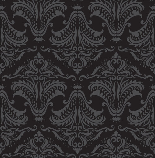 Black Gothic Pattern Design (No. 13866, Art-No. 1606) • Gothic - medieval pattern  designs • Timeless • Image gallery • Berlintapete • Individual Wallpaper on  Demand • Pictures & more • wallpaper on demand