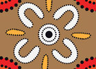 Aboriginal - Australische Musterdesigns •  • Berlintapete
