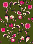 Eastern Europe • Cultures • Design Wallpapers • Berlintapete • Hippie Floral Pattern (No. 12939)