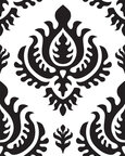Black and White - Designmusterträume in Schwarz Weiss • Timeless • Designtapeten • Berlintapete • Schwarz Weisses Barock Dekor (Nr. 13242)
