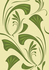 Jungle - wilde und tierische Designmuster sowie Ornamente • Trends • Designtapeten • Berlintapete • Art Nouveau Blättermuster (Nr. 14470)