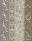 Nordic Soft - nordisch-inspirierte Designmuster und Ornamente • Trends • Designtapeten • Berlintapete • Streifen Vektor Ornament (Nr. 14587)