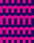 Sechziger - Retromuster im 60er Jahre Stil • Timeless • Designtapeten • Berlintapete • Modernes Designmuster Pink (Nr. 13796)