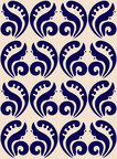 Skandinavien - nordische Muster • Kulturen • Designtapeten • Berlintapete • Dekoratives Blumenmuster (Nr. 13815)