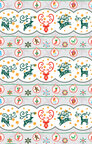 Winter - Designmuster für die kalte Jahreszeit • Seasonal • Designtapeten • Berlintapete • Weihnachten Vektor Ornament (Nr. 14117)