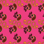 Oriental Sixties - Orientalische Musterdesigns mit einem Touch Sixties • Trends • Designtapeten • Berlintapete • Paisley Ornamente Rapportmuster (Nr. 13665)