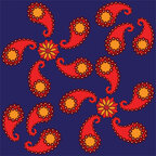 Ethno - repeat pattern designs and ornaments from different cultures • Cultures • Design Wallpapers • Berlintapete • Indian Paisley Pattern Design (No. 13746)