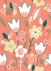 Delicate Flora - romantische Blumenmuster • Trends • Designtapeten • Berlintapete • Wiesenblumen Muster (Nr. 14219)