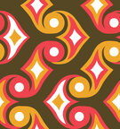 Oriental Sixties - Orientalische Musterdesigns mit einem Touch Sixties • Trends • Designtapeten • Berlintapete • Verspieltes Musterdesign (Nr. 14530)