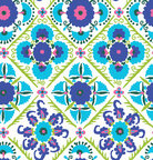 Eastern Europe • Cultures • Design Wallpapers • Berlintapete • Bukhara Floral Pattern (No. 14407)