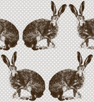 Alpine - Traditional Pattern Designs • Cultures • Design Wallpapers • Berlintapete • I love rabbits (No. 14702)