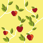 Bäume - Florale Musterdesigns mit Baum Illustrationen • Floral • Designtapeten • Berlintapete • Nr. 12899