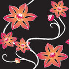 Makro Blüten - Musterdesigns mit großartigen Blüten • Floral • Designtapeten • Berlintapete • Clematis Blumenmuster (Nr. 12940)