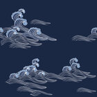 Marina Blue - Maritime Vektor Ornamente • Trends • Designtapeten • Berlintapete • Nr. 12960