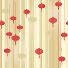 Asia - Pattern Designs from East Asia • Cultures • Design Wallpapers • Berlintapete • Paperlantern Designpattern (No. 13043)