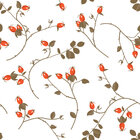 Knospen & Samen - Florale Muster • Floral • Designtapeten • Berlintapete • Hagebutten Vektor Ornament (Nr. 13098)