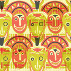 Afrika - afrikanische Musterdesigns • Kulturen • Designtapeten • Berlintapete • Ethnomasken Design Muster (Nr. 13271)
