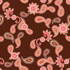 Oriental Sixties - Orientalische Musterdesigns mit einem Touch Sixties • Trends • Designtapeten • Berlintapete • Braunes Paisley Designmuster (Nr. 13334)