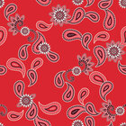 Oriental Sixties - Orientalische Musterdesigns mit einem Touch Sixties • Trends • Designtapeten • Berlintapete • Rotes Paisley Designmuster (Nr. 13336)