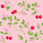 Bäume - Florale Musterdesigns mit Baum Illustrationen • Floral • Designtapeten • Berlintapete • Kirschen Hintergrund Muster (Nr. 13397)