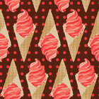Sommer • Seasonal • Designtapeten • Berlintapete • Erdbeer Eiscreme Musterdesign (Nr. 13459)