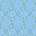 Alpine - Traditional Pattern Designs • Cultures • Design Wallpapers • Berlintapete • Forget-me-not Design Pattern (No. 13550)