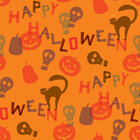 Halloween • Seasonal • Designtapeten • Berlintapete • Orange-farbenes Halloween Muster (Nr. 13585)
