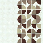 Grafisch - formenverschiedene Designmuster und Ornamente • Geometrisch • Designtapeten • Berlintapete • Retro Muster mit Kreisen (Nr. 14262)