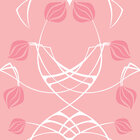Knospen & Samen - Florale Muster • Floral • Designtapeten • Berlintapete • Rosa Artnouveau Muster (Nr. 14483)
