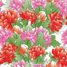 Mixed Bouquet - gemischte Blumenmuster und Ornamente • Floral • Designtapeten • Berlintapete • Pfingstrosen Blumenmuster (Nr. 13363)
