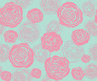 Makro Blüten - Musterdesigns mit großartigen Blüten • Floral • Designtapeten • Berlintapete • Mintfarbenes Blumenmuster (Nr. 13400)