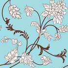 Mixed Bouquet - gemischte Blumenmuster und Ornamente • Floral • Designtapeten • Berlintapete • Florales Vektormuster (Nr. 13505)