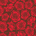Stilisiert - vereinfachte Blumenmuster • Floral • Designtapeten • Berlintapete • Rosenblüten Vektormuster (Nr. 13520)