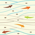 Asia - Pattern Designs from East Asia • Cultures • Design Wallpapers • Berlintapete • Japanese Fishes Design Pattern (No. 13629)