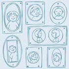 Kiddies - Designmuster und Ornamente für Kinder • Timeless • Designtapeten • Berlintapete • Bilderrahmen Musterdesign (Nr. 13678)