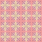 Stilisiert - vereinfachte Blumenmuster • Floral • Designtapeten • Berlintapete • Pinke Flocken Vektor Muster (Nr. 13700)