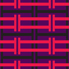 Asia - Pattern Designs from East Asia • Cultures • Design Wallpapers • Berlintapete • Strips Over Repeating Pattern (No. 13806)