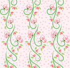 Mixed Bouquet - gemischte Blumenmuster und Ornamente • Floral • Designtapeten • Berlintapete • Rosa Schmetterlingsmuster (Nr. 14038)