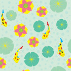 Japanisch - schlichte und ausgeglichene Designmuster und Ornamente • Kulturen • Designtapeten • Berlintapete • Fische und Wasserlilien (Nr. 14093)