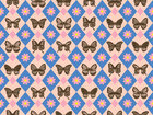 Tartan - Karierte Musterdesigns • Geometrisch • Designtapeten • Berlintapete • Vintage Schmetterlinge (Nr. 14120)