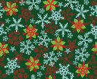 Weihnachten - festliche Designmuster und Ornamente • Seasonal • Designtapeten • Berlintapete • Schneeflocken Rapportmuster (Nr. 14255)