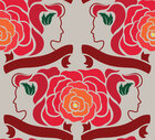 Mixed Bouquet - gemischte Blumenmuster und Ornamente • Floral • Designtapeten • Berlintapete • Ladyrose Blumenmuster (Nr. 14289)