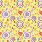 Eye Candy - Designmuster aus dem Vintage-Eissalon • Trends • Designtapeten • Berlintapete • Happy Cakes nahtloses Muster (Nr. 13706)
