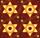 Makro Blüten - Musterdesigns mit großartigen Blüten • Floral • Designtapeten • Berlintapete • Byzantinisches Vektormuster (Nr. 13808)