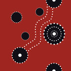 Ethno - Designmuster und Ornamente aus verschiedenen Kulturkreisen • Kulturen • Designtapeten • Berlintapete • Aboriginal Vektor Ornament (Nr. 13712)