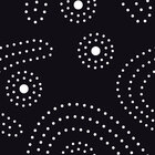 Punkt für Punkt - Grafische Musterdesigns mit Punkten • Geometrisch • Designtapeten • Berlintapete • Dunkles Aborigine Punktmuster (Nr. 13766)