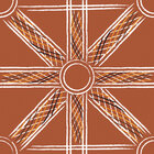 Aboriginal - Australische Musterdesigns • Kulturen • Designtapeten • Berlintapete • Aborigine Streifen Designmuster (Nr. 13768)