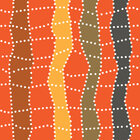 Punkt für Punkt - Grafische Musterdesigns mit Punkten • Geometrisch • Designtapeten • Berlintapete • Kariertes Aborigine Muster (Nr. 13861)