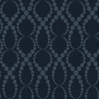 Grafisch - formenverschiedene Designmuster und Ornamente • Geometrisch • Designtapeten • Berlintapete • Schwarze Perlen Vektor Ornament (Nr. 13838)