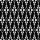 Scandinavia - nordic Patterns • Cultures • Design Wallpapers • Berlintapete • White Dots Repeating Pattern (No. 13848)